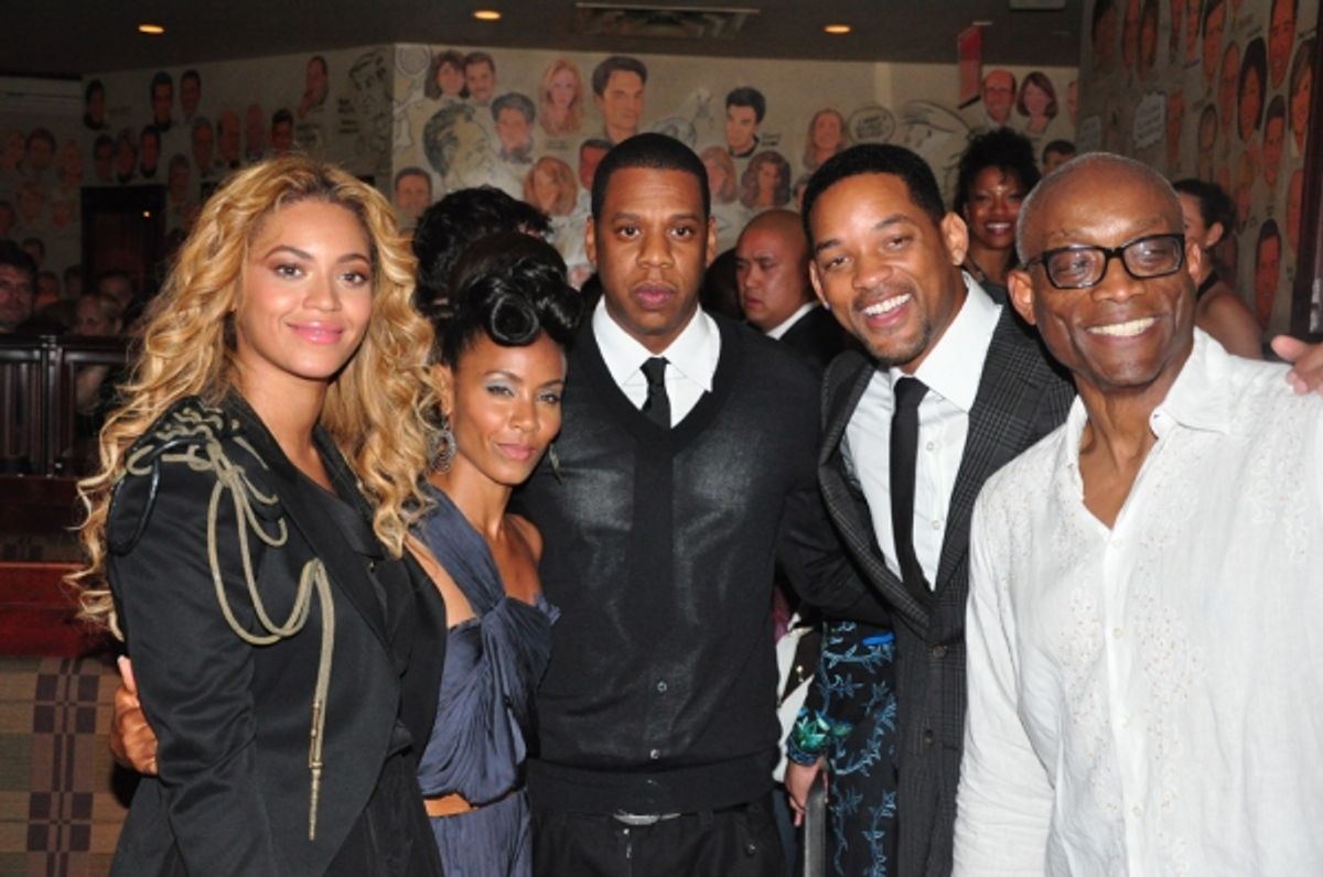 Beyonce Knowles, Jada Pinkett-Smith, Shawn 'Jay-Z' Carter, Will Smith, Bill T. Jones at 